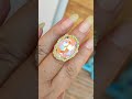 Кольцо своими руками с кристаллом и нат.жемчугом. #jewelry #кольцо #хендмейд