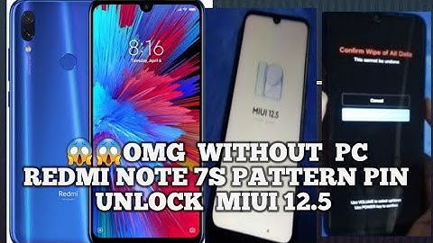 Mi Redmi Note 7S / Redmi 7 Hard reset / pattern unlock 100% solve without pc