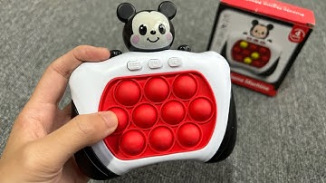 Mickey Mouse Pop It Game Unboxing And Review 2024 - Most Satisfying electric game console Fidget Toy