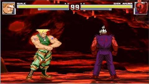 MUGEN 1.0 RC3 Test - Street Fighter Motif Arcade Mode Playthrough (Part 2)