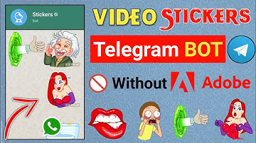 How to convert telegram video to animated stickers bot | gif video convert animated sticker