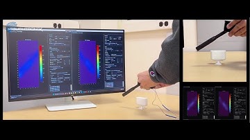 TouchTronix TactX192 (20x8 pixel) robotic tactile sensor module data visualization