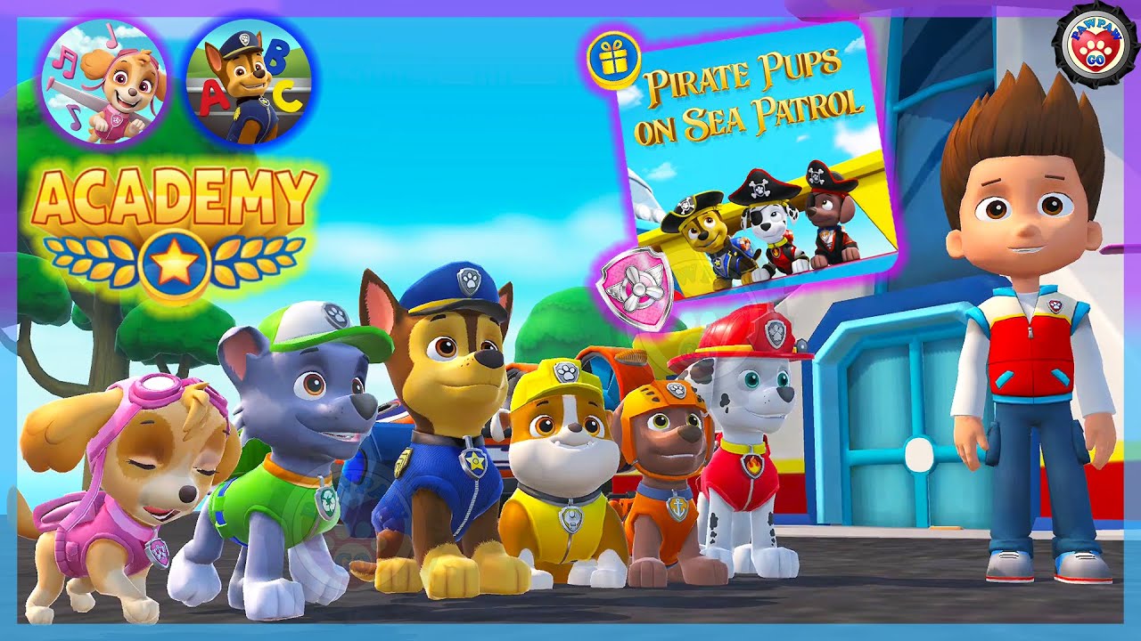 Paw Patrol Academy - Big Update Skye Dancing Learning English idea & ice 汪汪隊立大功學院 - 解鎖新的任務並學習點子和冰塊