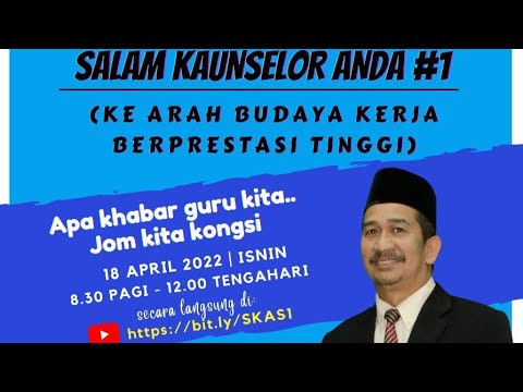 Salam Kaunselor Anda Siri 1: Apa khabar guru kita.. Jom Kita Kongsi