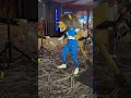 Mascot for the Detroit Lions dancing at Soaring Eagle Casino