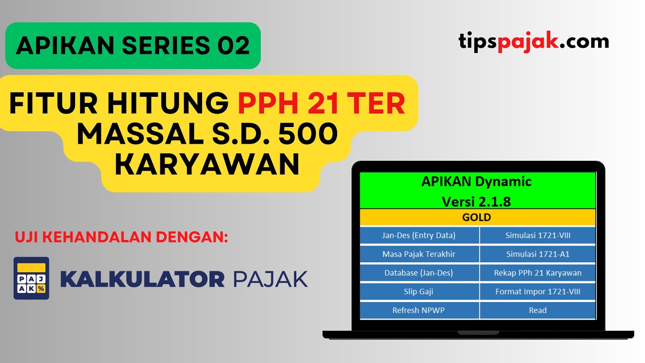 APIKAN Series 02: FITUR APIKAN (Excel PPh 21 Karyawan dengan TER 2024 ...