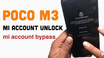 Poco M3 Mi Account Unlock | Mi Account Bypass Technical Thing