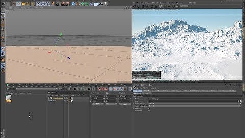 3d landscape with Octane Render