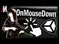 Unity Скриптинг OnMouseDown Нажатие мыши Клик по объекту Управление мышью