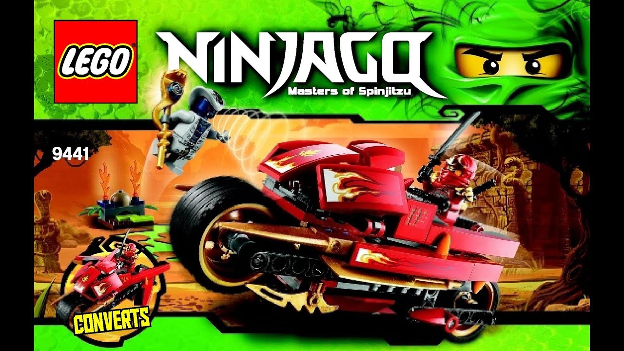 LEGO Ninjago Kai's Blade Cycle 9441 Instructions Book DIY - YouTube