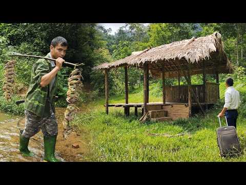 Time Lapse: 300 Days of Self-Sufficient Living in the Forest, Building a Garden House and Fish Pond