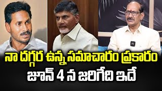 నా దగ్గర ఉన్న సమాచారం ప్రకారం జూన్ 4న జరిగేది ఇదే|Adusumilli Srinivas about June 4th| AP Latest News