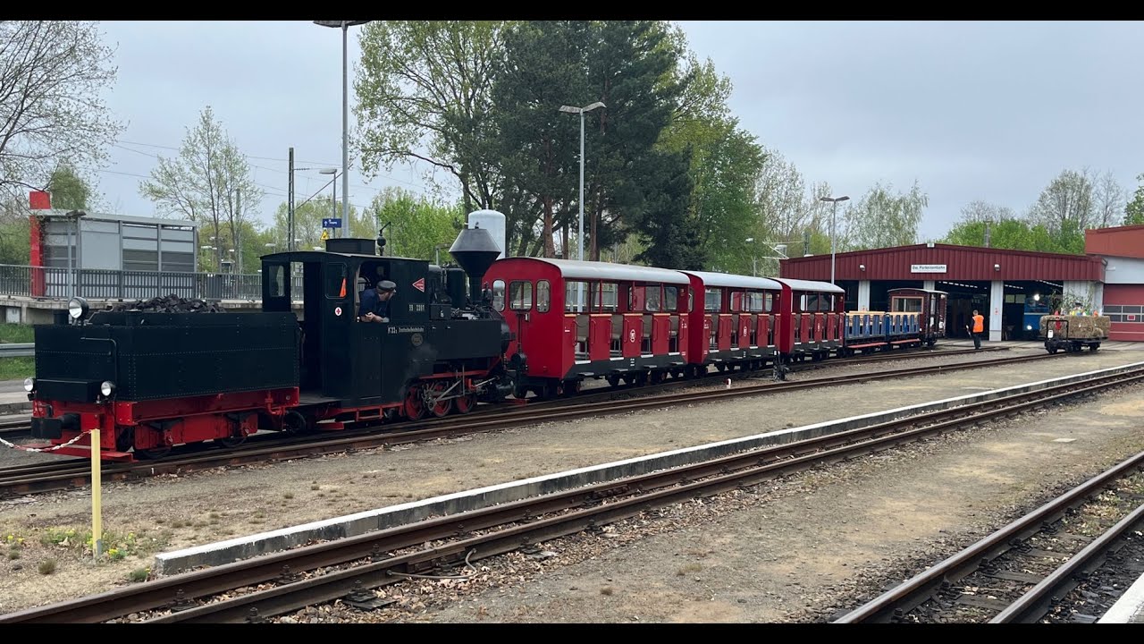 Rangierarbeiten Parkeisenbahn Cottbus am Karfreitag 2025