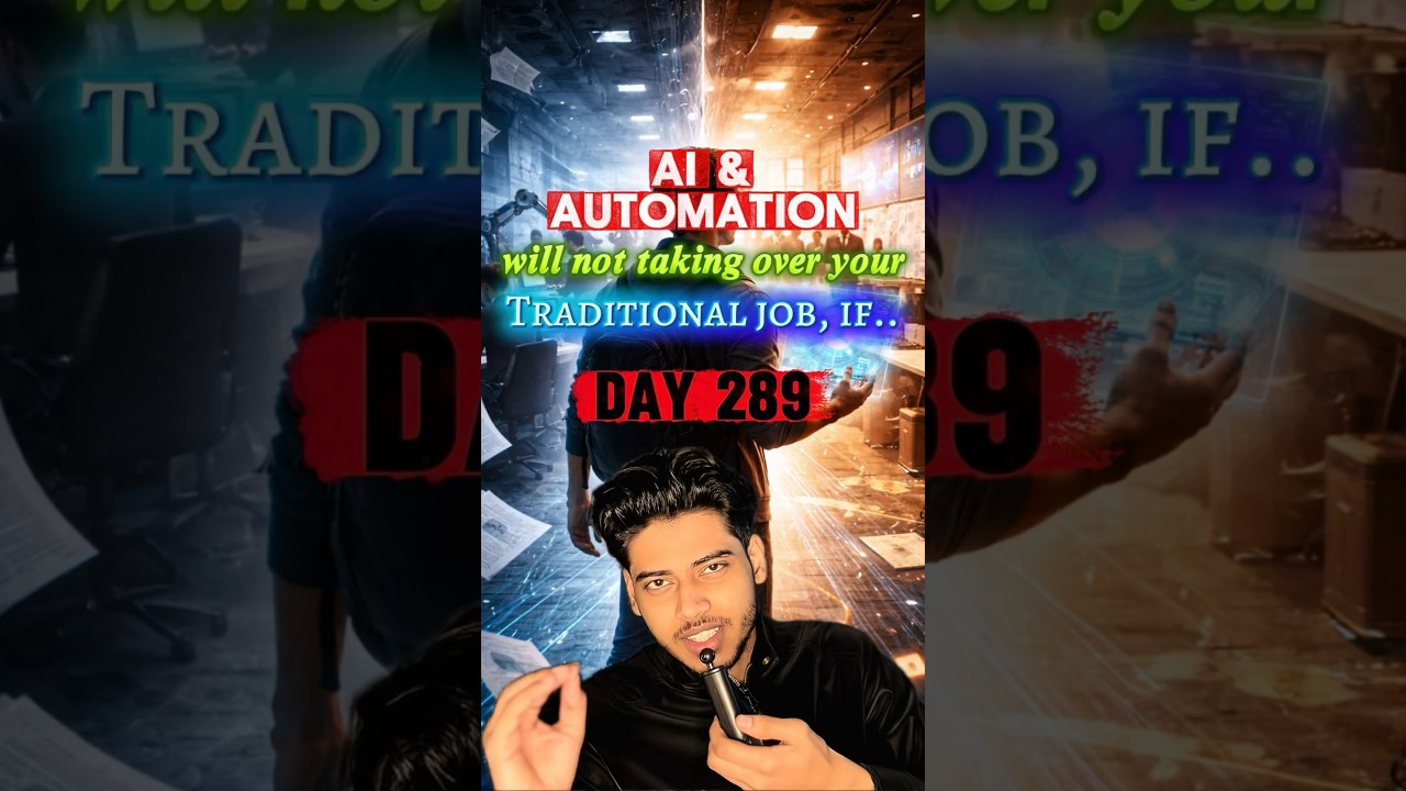 Ai automation will not taking over your traditional job, if…🙌 