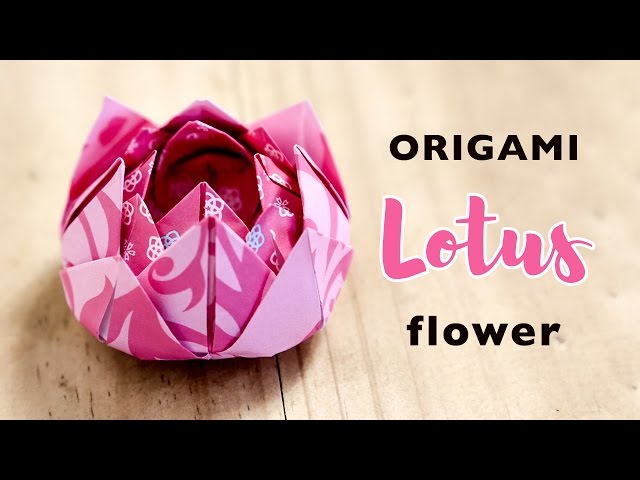 Origami Lotus Flower — the Easiest Way for Kids