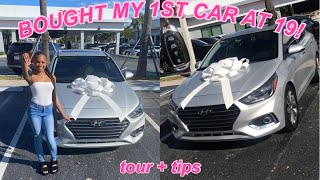 I BOUGHT MY FIRST CAR AT 19! tour + tips