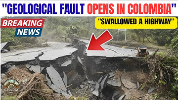 GEOLOGICAL FAULT CAUSES DISASTER IN COLOMBIA, RUNWAY IS SWALLOWED UP IN MINUTES