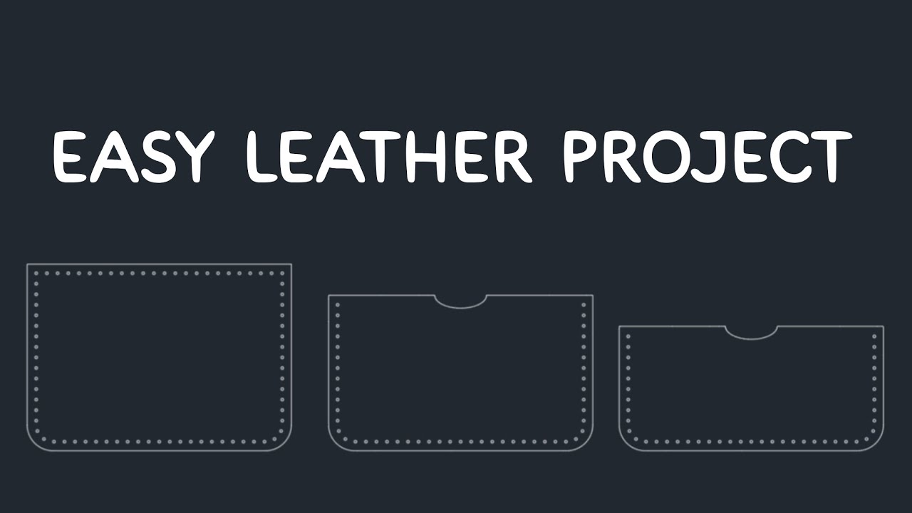 Easy Leather Card Holder | Simple Leather Craft for Beginners