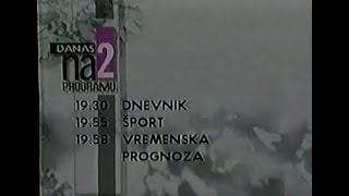 TV raspored, videostranice, HTV 2, 1993.g