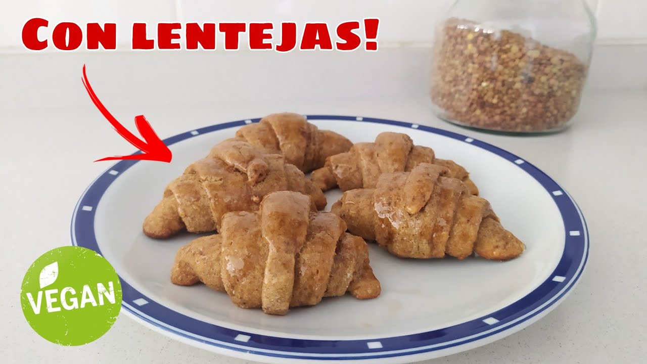 MEDIALUNAS VEGANAS E INTEGRALES CON LENTEJAS (Sin manteca!) + Cómo Hacer Almíbar Casero