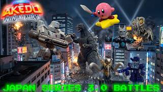 Japan Series 3.0 Battles Megatron, Kirby, Kaiju #8, Godzilla, Soundwave, Hedorah #akedowarriors