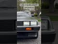 Brought the headlights (back) to the future #delorean #dmc #led #car #upgrade