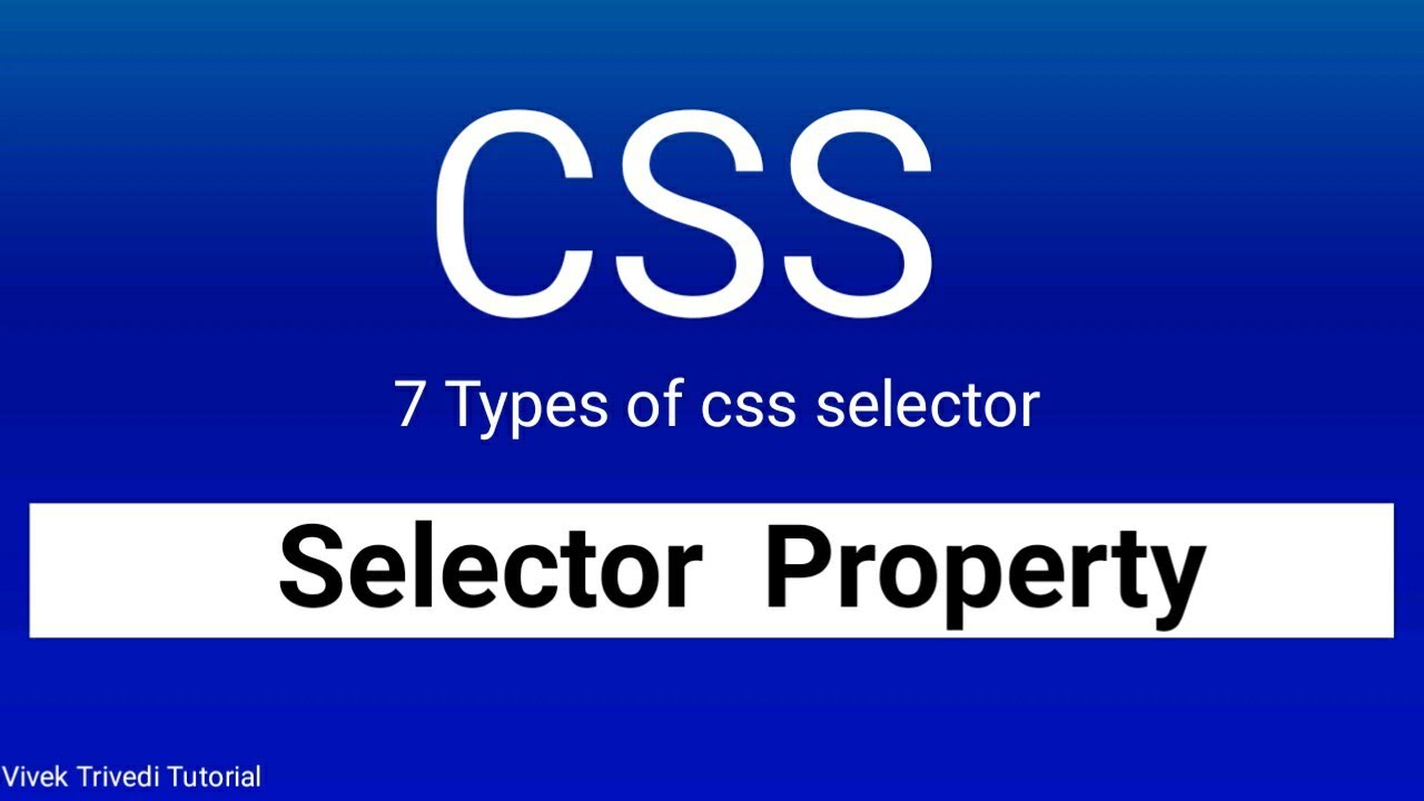 CSS Selectors in hindi | css tutorial 🖥 - YouTube