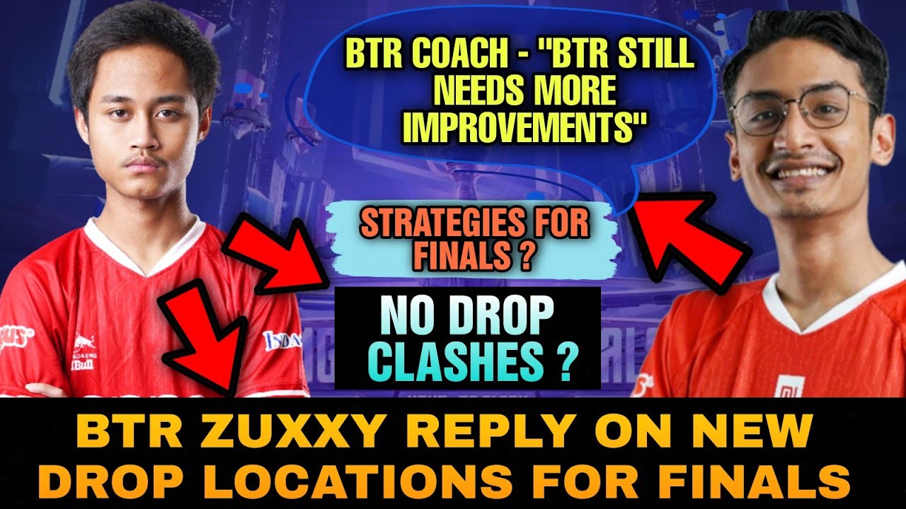 BTR vs Nova No Drop Clash in PMGC Finals?😱BTR Zuxxy Reply On New Drops😱 ...
