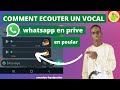 Comment lire un vocal whatsapp sans tre vu par lexpditeur trs facilement  