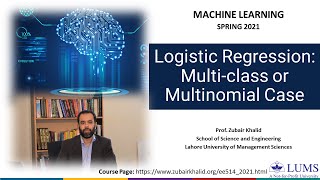 Logistic Regression - Multi-class or Multinomial Case (Week 08-05)