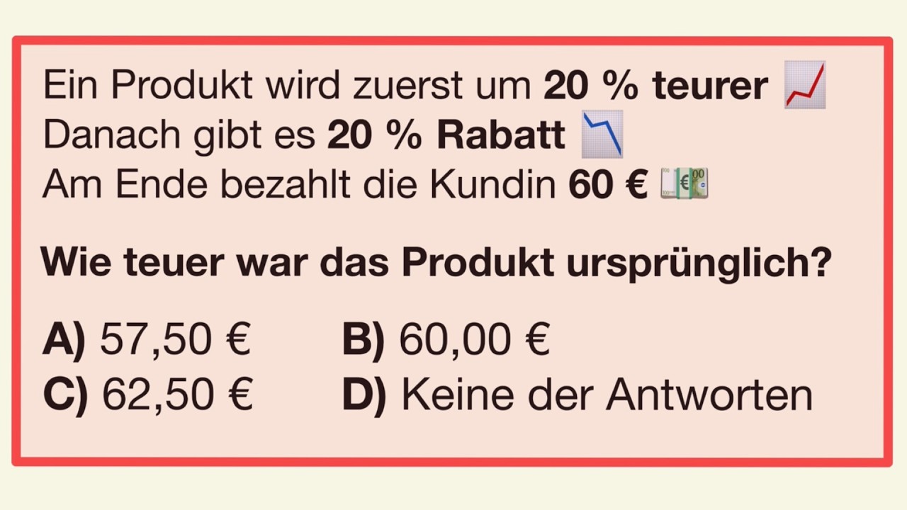 Leichter geht es doch nicht, oder 🤔😉?Prozente  und Rabatte
