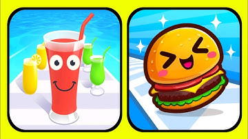 Juice Run Vs Food Run - All Levels SpeedRun Gameplay Android iOS Ep1
