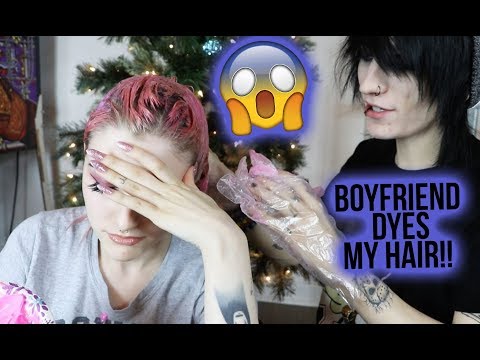 BOYFRIEND DYES MY HAIR | Alex Dorame & Johnnie Guilbert