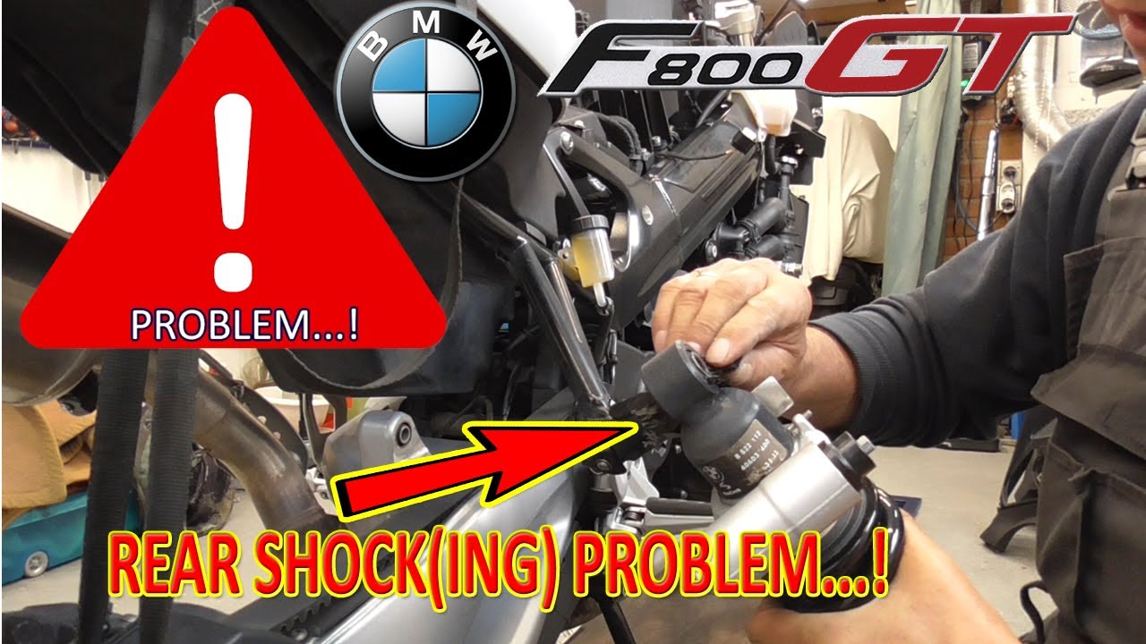 BMW F800GT [2014] REAR SHOCK ABSORBER P1 REMOVE + PROBLEM...! YouTube