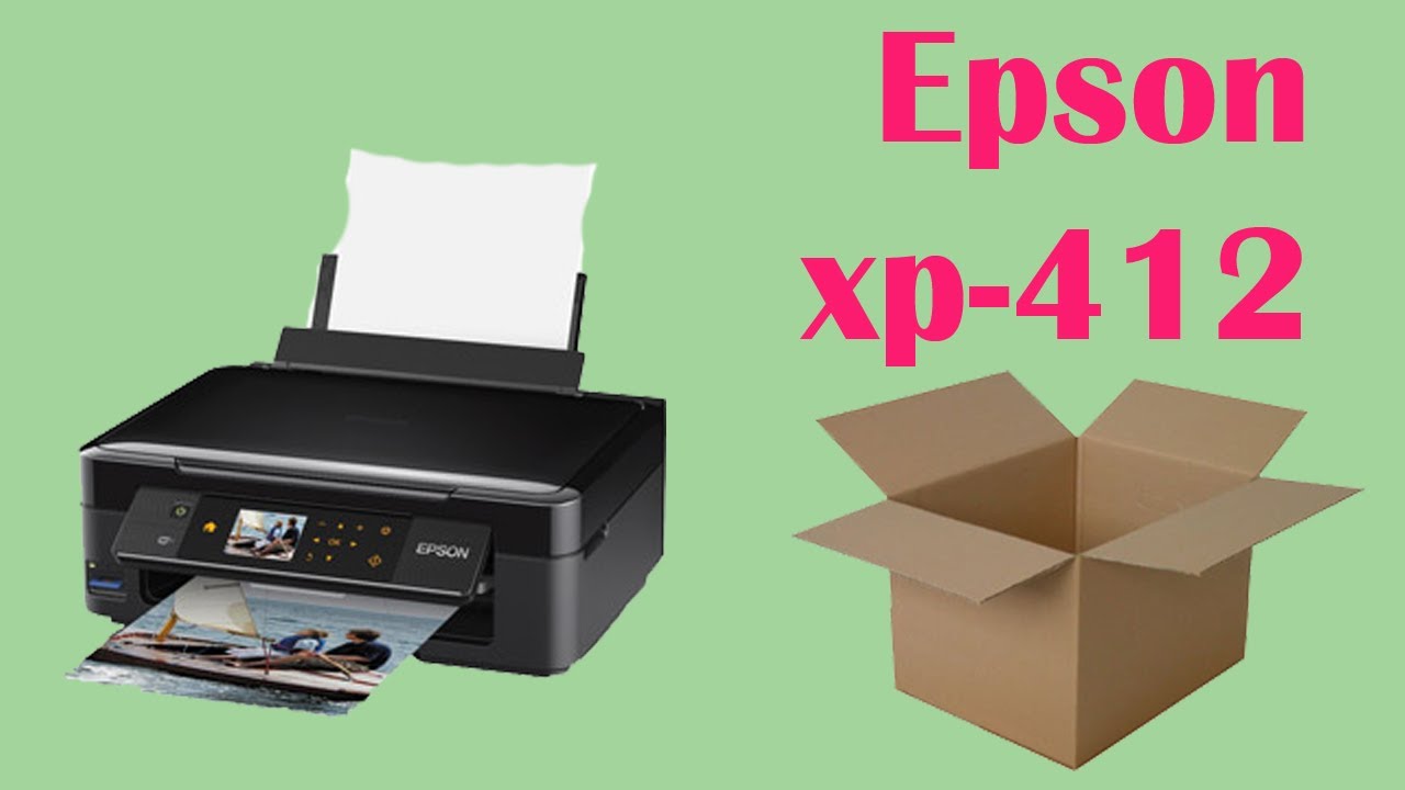 Epson xp-412 printer unboxing - YouTube