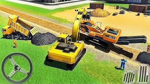 Road Construction Simulator Game | City Road Banane Wali JCB & Bulldozer Gameplay | Part 1