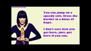 Video thumbnail of "Jessie J & Jools Holland - Get Here - Lyric Video"