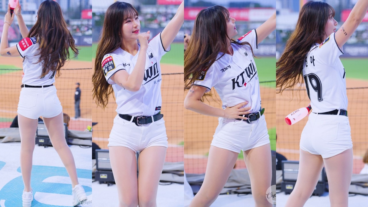 [8K] 근본은 역시 화이트 김진아 치어리더 직캠 金吉娜 Kim Jina Cheerleader fancam 250424