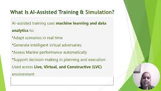 AI‑Assisted Training and Simulation for the Marine Corps