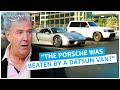 Porsche 918 vs. Bugatti Veyron vs. Nissan Patrol | The Grand Tour | Amazon Prime Video NL