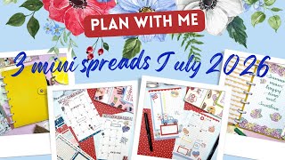 MINI PLANNER PLAN WITH ME | JULY 2026 | CURRENTLY PAGE, MONTHLY VIEW, FIRST WEEK SPREAD | DASHBOARD