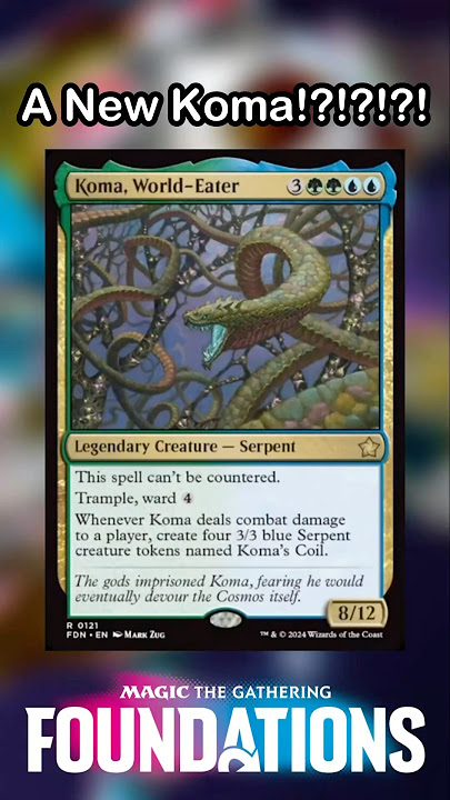 New Koma, World-Eater Printing | Magic The Gathering Foundations