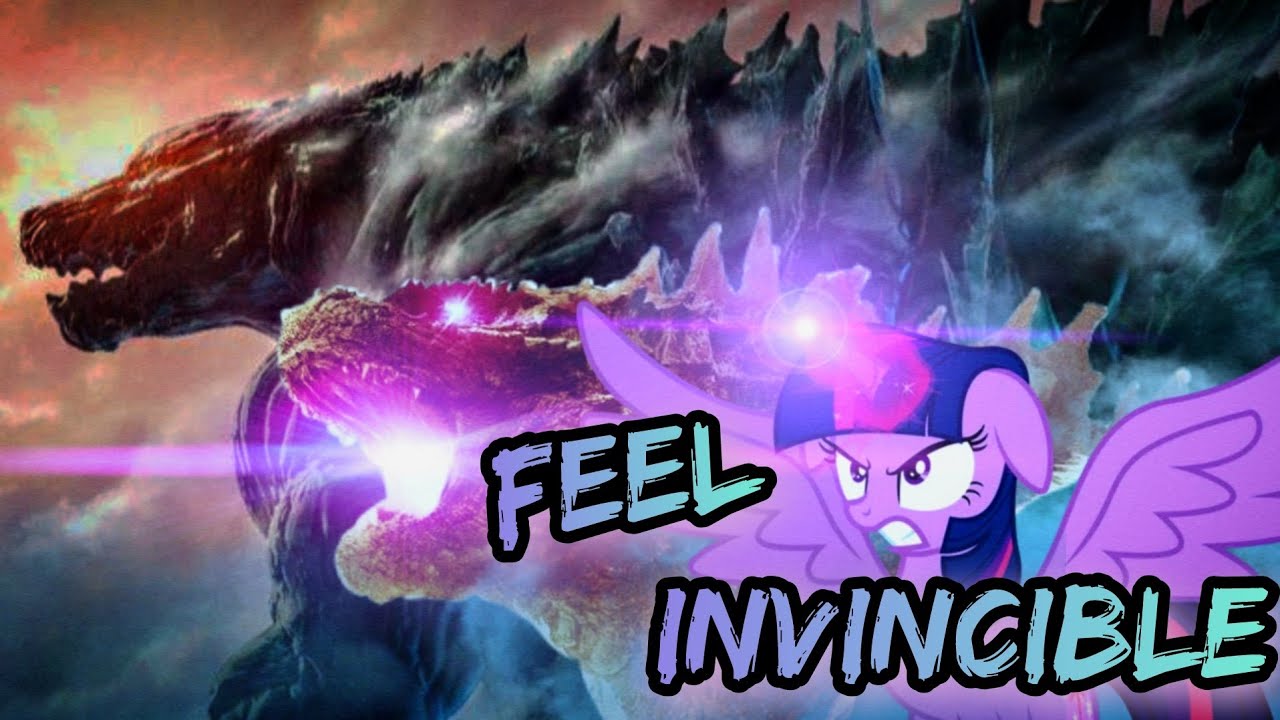 Godzilla & Twilight Sparkle vs. Godzilla Earth | *Feel Invincible* Skillet  (Godzilla Meets MLP)