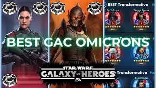 ALL 54 GAC Omicrons Ranked in SWGOH