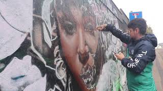 Massive mural painting