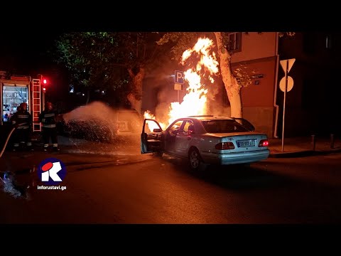 ხანძარი, დაიწვა ავტომობილი