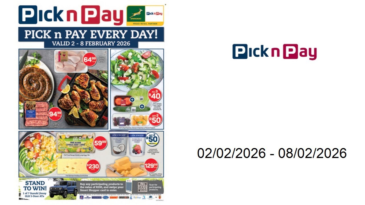 Pick n Pay specials - Weekly Specials - 02/02/2026 - 08/02/2026