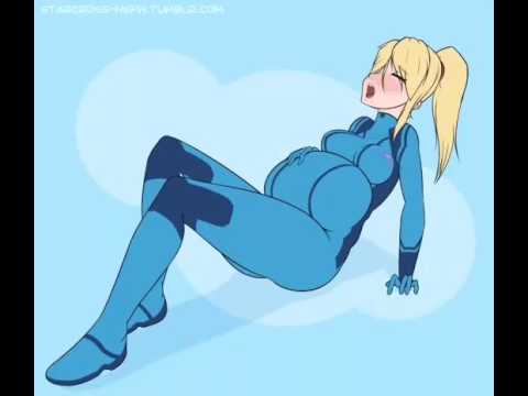 Samus Digesting A Big Meal