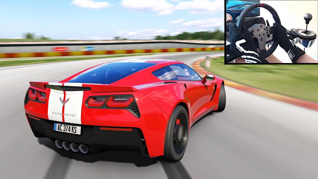 Corvette C Stingray Drift Assetto Corsa Steering Wheel Gameplay