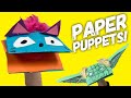 How to Make PAPER PUPPETS! Easy Craft!!